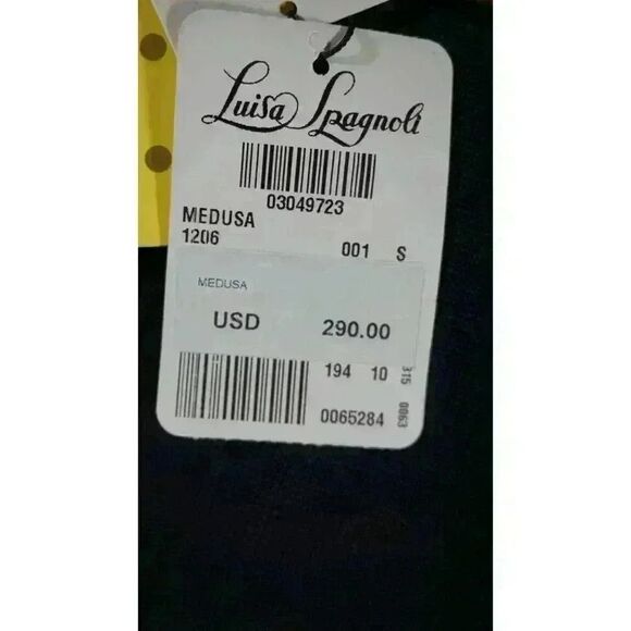 Luisa Spagnoli Navy Blue Ribbed Wool 'Medusa' Skirt, Size S NWT - Picture 8 of 15